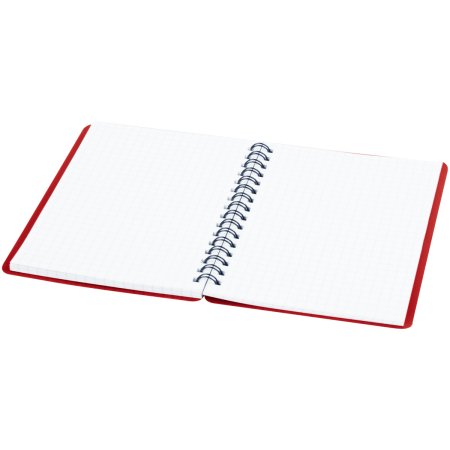 Записная книжка A6 60л. BG "Base" красная пластиковая обложка, тиснение фольгой, на гребне RE-ЗК6гр60_пл_62090