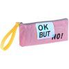 Пенал мягкий ArtSpace "Ok but no" 190 x 80 x 40 мм, розовый, х/б RE-Tn_19781
