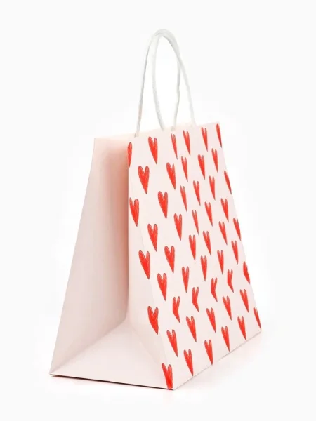 Пакет подарочный 25 × 22 × 12 см "Просто люблю" крафт SIM-4753233