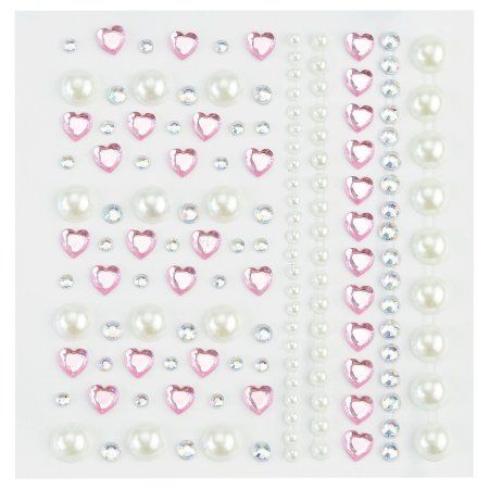 Наклейки-стразы MESHU "Pink shine" 16 x 10.5 см RE-MS_52674