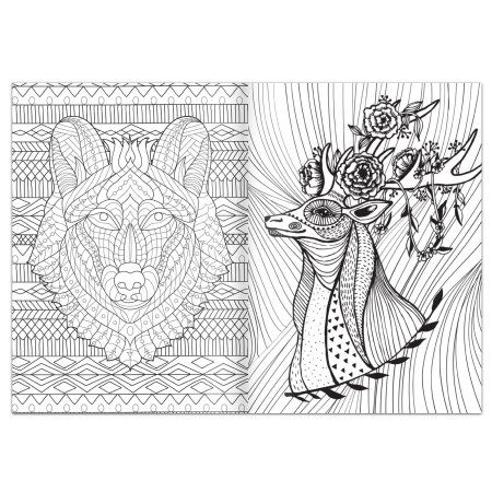 Раскраска "Антистресс" A4 68 стр SIM-7315337