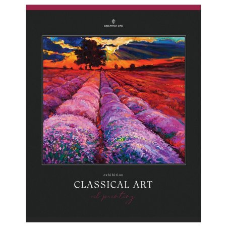Тетрадь 80л. A5 клетка Greenwich Line "Classical art" глянцевая ламинация, sandy-touch лак, 70 г/м2 RE-N5c80-53164