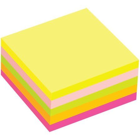 Самоклеящийся блок OfficeSpace 76 x 76 мм 400 л 5 неоновых цвета RE-SN_54149
