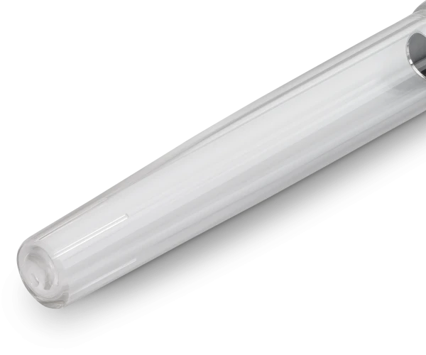 Ручка-роллер KAWECO STUDENT 0.7мм прозрачный корпус с хромированными вставками  KAW-10001192