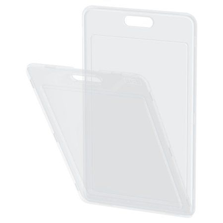 Бейдж вертикальный Berlingo "ID 100" 85 x 55 мм, прозрачный, без держателя RE-PDk_01004