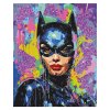 Картина по номерам на холсте с глиттером ТРИ СОВЫ "Женщина-кошка" 40 x 50 см с акриловыми красками и кистями RE-КХг4050_57065