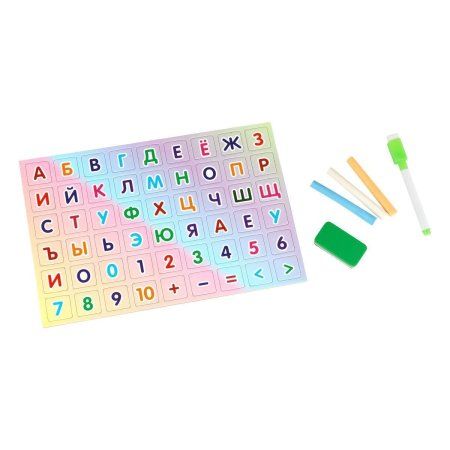 Доска двусторонняя ТРИ СОВЫ меловая/магнитно-маркерная А3 настенная (в комплекте маркер, мелки, губка, набор магнитов) RE-MMD_49198 Доска двусторонняя ТРИ СОВЫ меловая/магнитно-маркерная А3 настенная (в комплекте маркер, мелки, губка, набор магнитов) RE-MMD_49198