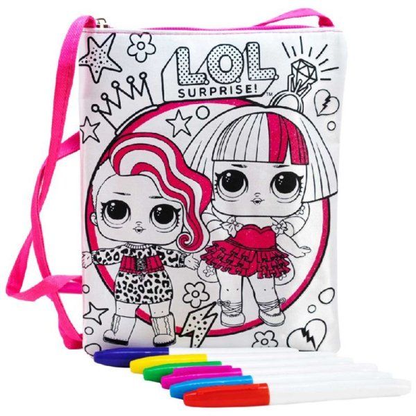Набор для раскрашивания Сумка прогулочная LOL surprise "Be Bold" 17 x 25 x 1.05 см водостойкие маркеры RE-LC0003
