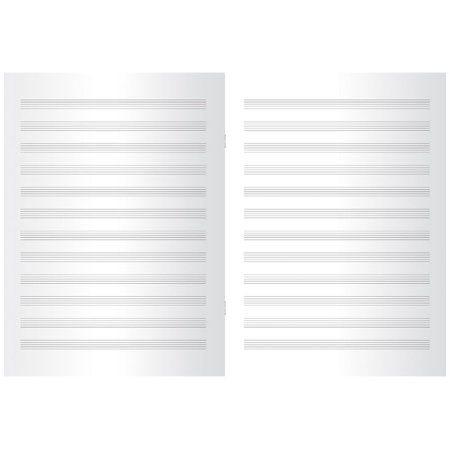 Тетрадь для нот 16л. A4 на скрепке ArtSpace (гориз.) RE-ТдНг16_22234