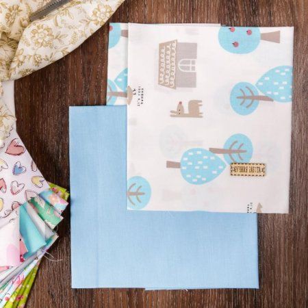 Набор тканей для пэчворка ART UZOR 50 х 50 см 2 шт «Любимый сад» голубой 1872451