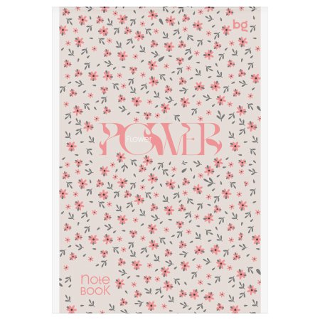 Блокнот A5 80л. BG "Цветы" на скрепке RE-Б5ск80_09436