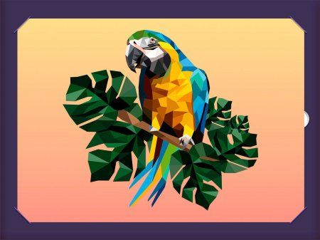 Аппликация с наклейками ФРЕЯ "Попугайчик Ара" 21 х 14.8 см RSNP-0009