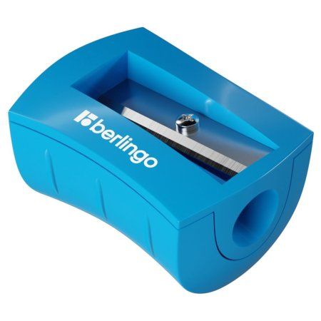 Точилка пластиковая Berlingo "City Style" 1 отверстие, ассорти RE-BBp_15022