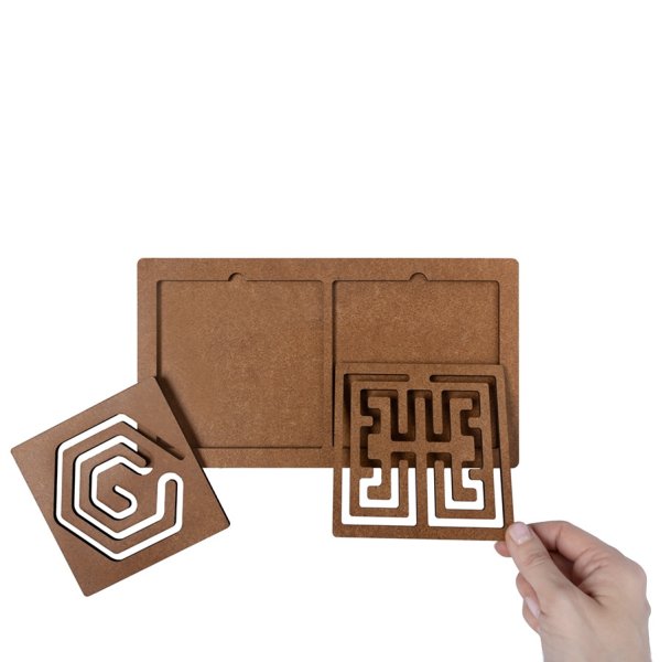 Нейропсихологический тренажер "Межполушарные доски", со съёмными трафаретами KOR-05893