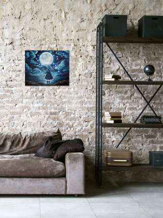 Кристальная (алмазная) мозаика ФРЕЯ на подрамнике (со светодиодами) "Бумажный кораблик" 50 х 40 см ALDD-275