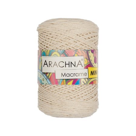 Пряжа ARACHNA Macrame Mini 80% хлопок, 20% полиэстер 1 x 250 г 200 м №24 натуральный ARA-MAC-24