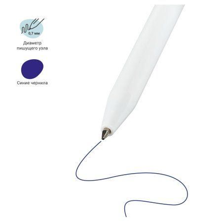 Ручка шариковая автоматическая MESHU "Meow&Woof" синяя, 0.7 мм, корпус ассорти, с топпером RE-MS_42510