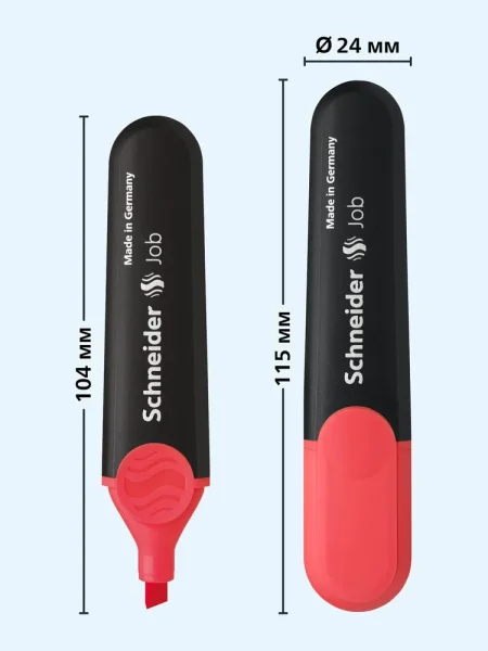 Текстовыделитель Schneider "Job" 1-5 мм, коралловый RE-1502