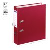Папка-регистратор A4 OfficeSpace 70 мм, бумвинил, с карманом на корешке, бордовая RE-162576