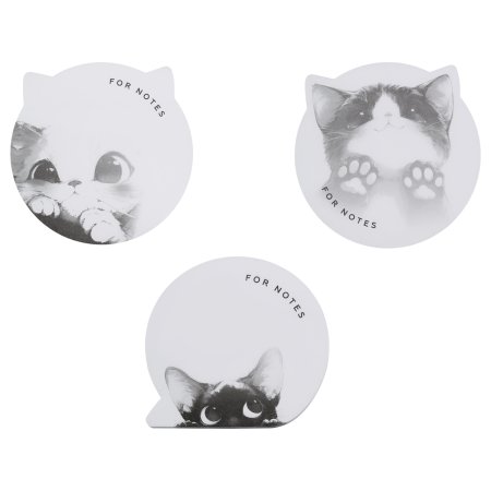 Самоклеящийся блок MESHU "Cute Notes" 40 л, ассорти, европодвес RE-MS_64886