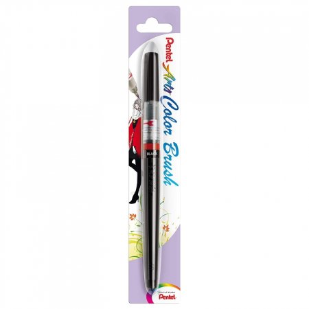 Кисть с краской PENTEL Colour Brush 1-10 мм кисть черный XGFL-101X