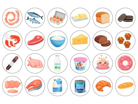 Лото Baby Toys с деревянными фишками "В магазин за продуктами" 6 карточек, 48 фишек, 3+ KOR-05029