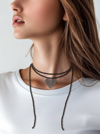 Набор для бисероплетения KLART "Чокер. Сердце" 11-506