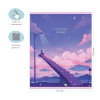 Тетрадь 48л. A5 клетка MESHU "Blooming dreams" софт-тач ламинация, тиснение фольгой RE-MS_49776