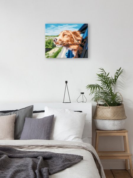 Набор для раскрашивания по номерам (холст на подрамнике) ФРЕЯ 50 х 40 см "Поездка на дачу" PNB/PL-361