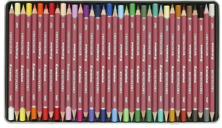 Набор цветных карандашей CRETACOLOR Karmina 36 шт, мет.пенал CR27036