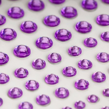 Наклейка-тату MESHU "Purple drops" 162 стразы RE-MS_64969