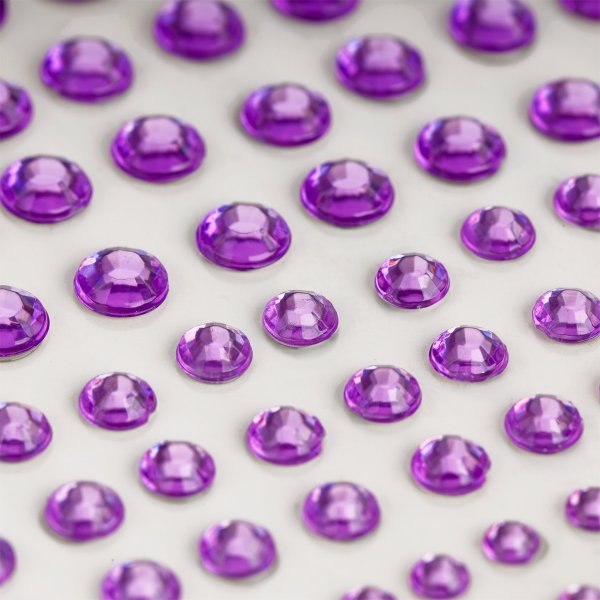Наклейка-тату MESHU "Purple drops" 162 стразы RE-MS_64969