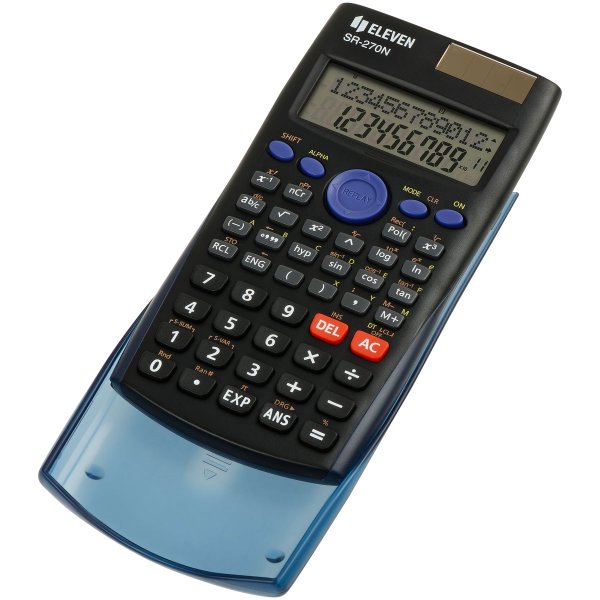 Калькулятор научный Eleven 10+2 разрядов, 240 функций, двойное питание, 82 x 162 x 16 мм черный RE-SR-270N