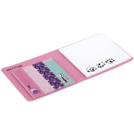 Флажки-закладки и самоклеящиеся блоки в наборе MESHU "Cute friends" 74 x 74 мм 60 x 15 мм 25 л европодвес RE-MS_87835