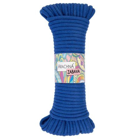 Пряжа ARACHNA Zabava 51% хлопок, 49% полиэстер 1 x 330 ± 10 г 25 м №601 синий ARA-ZAB-601