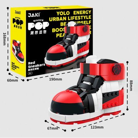 Конструктор Jaki "Красно-белая кроссовка" IT-JK8202