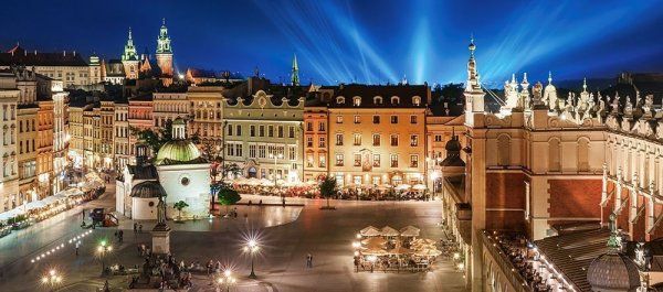 Пазл Castorland 600 Krakow Main Square at Night B-060306