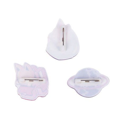 Набор акриловых значков MESHU "Catbox" 3 шт прямая УФ-печать RE-MS_47450