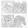 Раскраска для взрослых 228 x 228 мм ТРИ СОВЫ "Антистресс-терапия. Животные" 64 стр., склейка RE-Pск64_63512