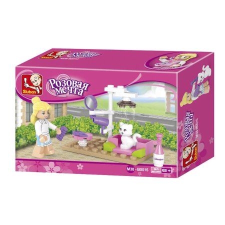 Конструктор Розовая мечта "Кошачий салон" 30 деталей 1277356