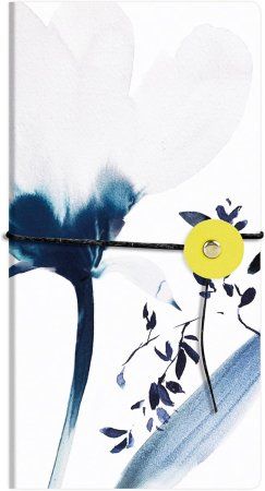 Блокнот CLAIREFONTAINE Inkebana 9 x 18 см 90 г/м2 40 л, без линовки, на завязке, ассорти RH-115932C