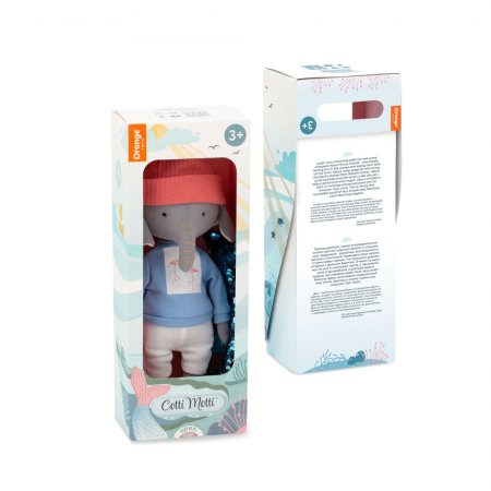 Мягкая игрушка ORANGE TOYS Слонёнок Али: Голубая толстовка 30 см ORT-CM04-14/S28