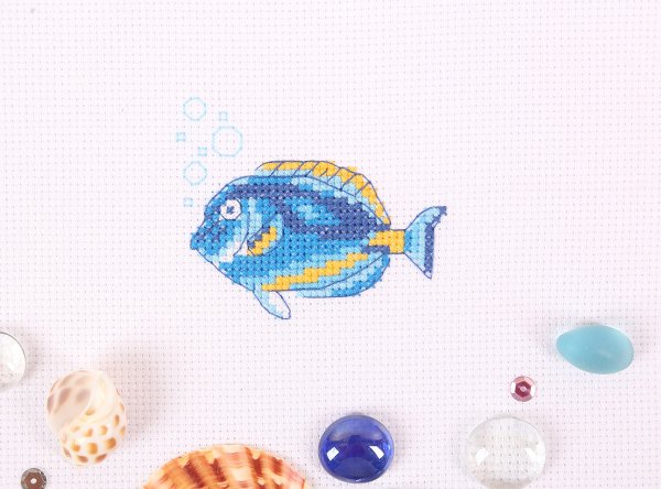Набор для вышивания KLART "Рыба-хирург" 10 х 8.5 см 8-470