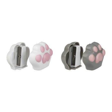 Точилка пластиковая MESHU "Little Paw" 1 отверстие, ассорти RE-MS_65654
