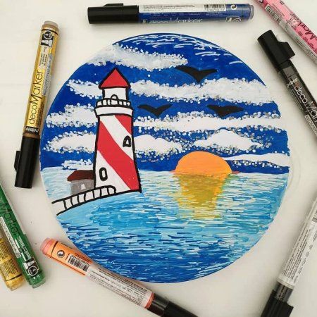 Маркер акриловый PEBEO Acrylic Marker №1 4 мм перо круглое Маркер акриловый PEBEO Acrylic Marker №1 4 мм перо круглое