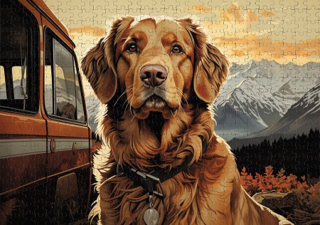 Пазл 1000 элементов ФРЕЯ "В путешествие с другом" PZL-1000/60