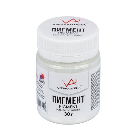 Пигмент сухой VISTA-ARTISTA 30 г белила титановые VAPD-32