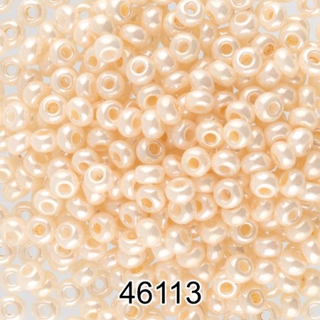 Бисер Чехия круглый 4 10/0 2.3 мм 1 г 46113 (Ф140) под жемчуг 46113-Ф140