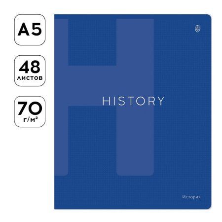 Тетрадь предметная 48л. Greenwich Line "Color theory" - История, пантонная печать, мат.ламинация, выб.УФ-лак, 70 г/м2 RE-EX48-40477