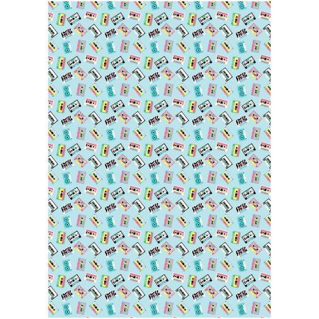 Упаковочная бумага глянцевая MESHU "Кассеты" 1л. 70 x 100 см 80 г/м2 RE-MS_53467